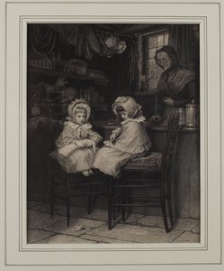 Flat Iron voor een stuiver door Helen Allingham