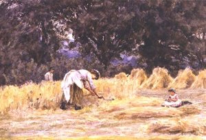 Oogsten door Helen Allingham