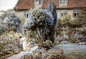 Manor Farm Tuin, Yorkshire, ca. 1901