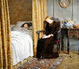 De Herstellende door Helen Allingham