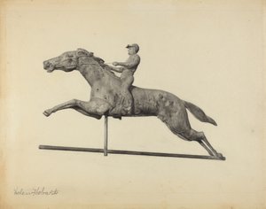 Paard en ruiter windwijzer
