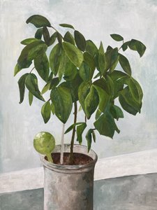 Stilleven met potplant door Heléne Sikdal