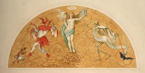 Ontwerp voor een interieurdecoratie door Helwig Reinhard Hochapfel