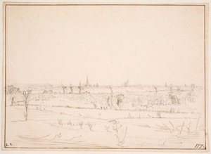 Landschap met uitzicht over Bordeaux