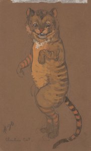 Cheshire Cat (kostuumontwerp voor Alice-in-Wonderland, 1915) door Henderson, William Penhallow