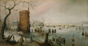 Schaatsen bij een Stad