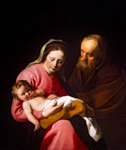 De Heilige Familie door Hendrick Bloemaert