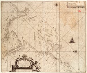 Kaart van Afrika, India en Sri Lanka door Hendrick Doncker