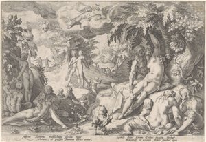 De Gouden Eeuw door Hendrick Goltzius (workshop of)