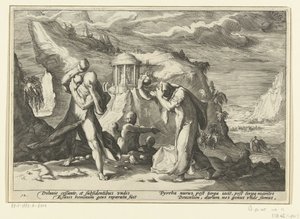Deucalion en Pyrrha scheppen een nieuw mensenras