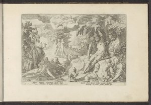 Gouden eeuw door Hendrick Goltzius (workshop of)