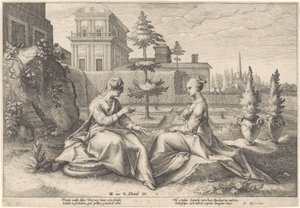 Juno benadert Semele in de gedaante van Beroë