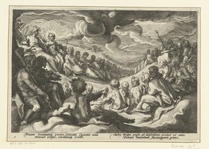 Jupiter roept de Olympische goden bijeen Ovidius