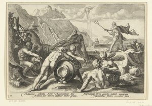 Neptunus en de riviergoden veroorzaken een zondvloed