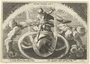 Orde in de chaos door Hendrick Goltzius (workshop of)