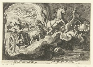 Phaëthon berijdt de wagen van zijn vader Ovidius