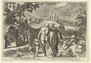 De zondvloed van Deucalion (Ovidius