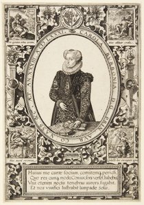 Charlotte van Bourbon door Hendrick Goltzius
