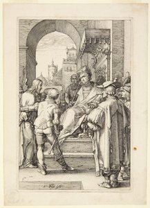 Christus voor Pilatus door Hendrick Goltzius
