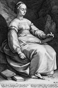 Clio door Hendrick Goltzius
