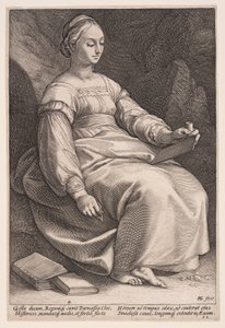 Clio, de Muze van de Geschiedenis, uit De Negen Muzen