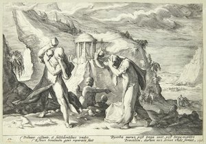 Deukalion en Pyrrha bevolken de wereld opnieuw