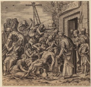 De heilige Hiëronymus door Hendrick Goltzius