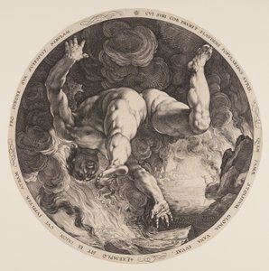 Ixion, uit De vier schandknapen door Hendrick Goltzius