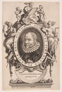 John Stradanus door Hendrick Goltzius