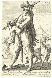 Aarde (Terra) door Hendrick Goltzius