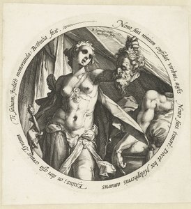 Judith met het hoofd van Holofernes door Hendrick Goltzius