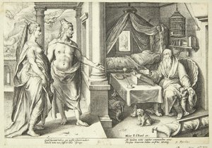 Jupiter en Juno raadplegen Teiresias