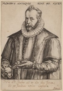 Justus Lipsius door Hendrick Goltzius