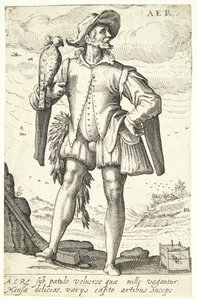 Lucht (Aer) door Hendrick Goltzius