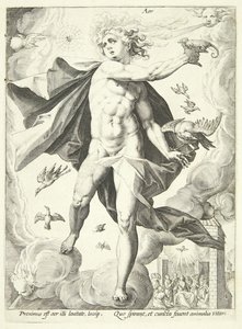 Lucht (Aer) door Hendrick Goltzius