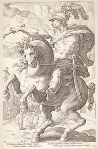 Marcus Curtius door Hendrick Goltzius