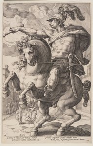 Marcus Curtius te paard, uit De Romeinse Helden