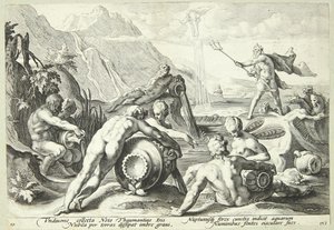Neptunus plant de vernietiging van de mensheid