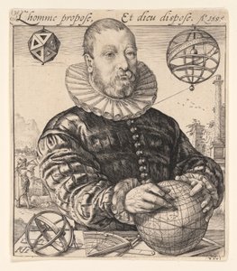 Nicolaus Petri van Deventer door Hendrick Goltzius