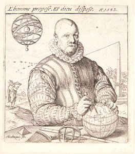 Nicolaus Petri van Deventer door Hendrick Goltzius