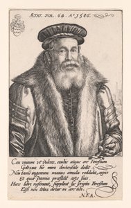 Pieter van Foreest (Petrus Forestus) door Hendrick Goltzius