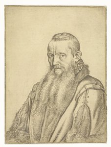 Portret van een theoloog door Hendrick Goltzius