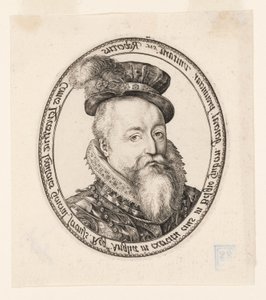 Robert Dudley, graaf van Leicester door Hendrick Goltzius
