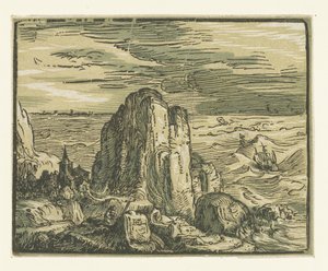 Rots aan een kust Vier kleine landschappen (serietitel)