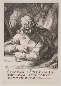 Jakobus de Minder, van Christus, de Apostelen en Paulus met het Credo