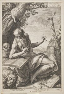 St. Hiëronymus door Hendrick Goltzius