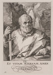 Matthias, van Christus, de Apostelen en Paulus met het Credo