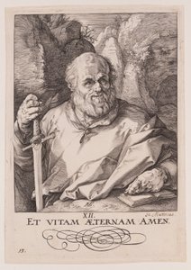 Matthias, van Christus, de Apostelen en Paulus met het Credo