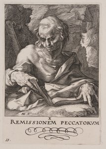 Simon, van Christus, de apostelen en Paulus met de geloofsbelijdenis