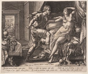 Tarquinius en Lucretia, uit Het verhaal van Lucretia